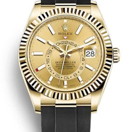 Rolex Sky-Dweller 42mm Champagne Dial Super Clone